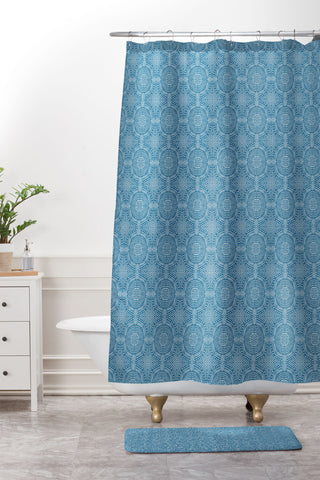 Holli Zollinger SALA BLUE Shower Curtain And Mat