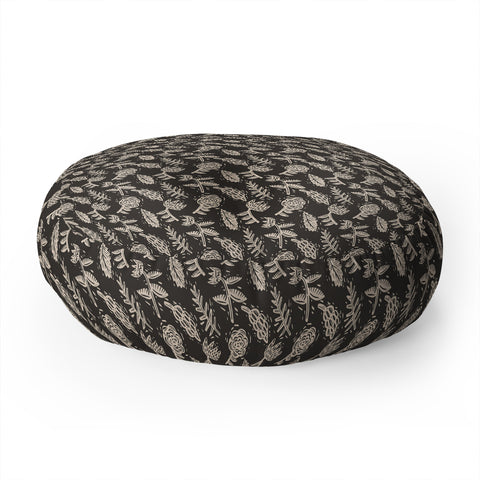 Holli Zollinger SIANA CHARCOAL Floor Pillow Round