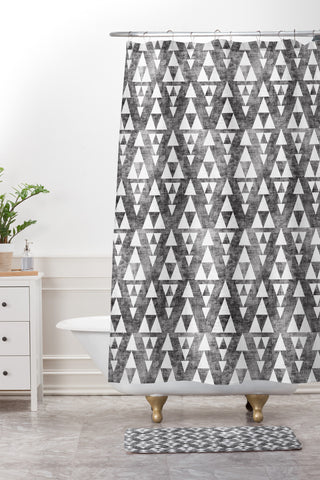 Holli Zollinger Stacked Shower Curtain And Mat