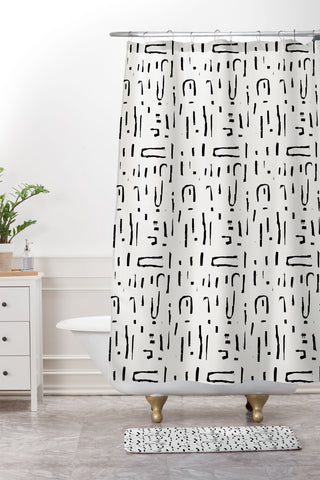 Holli Zollinger STUDIO WIRED Shower Curtain And Mat