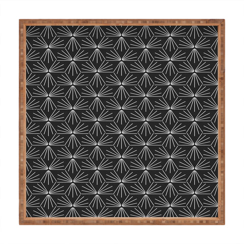 Holli Zollinger SUN TILE CHARCOAL Square Tray