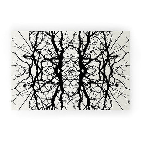Holli Zollinger Tree Silhouette Black Welcome Mat