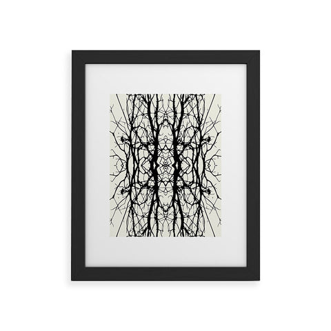 Holli Zollinger Tree Silhouette Black Framed Art Print