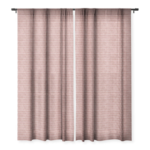 Holli Zollinger UMBRA IKAT MARSALA Sheer Window Curtain