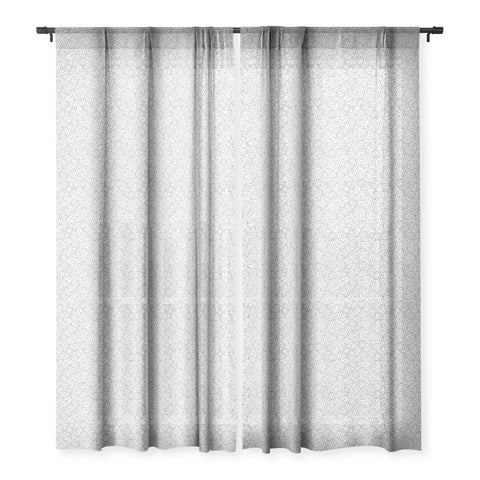 Holli Zollinger VELVET FLORAL Sheer Window Curtain
