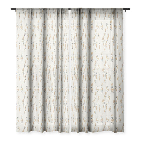 Holli Zollinger VINTAGE FLORAL NEUTRAL Sheer Non Repeat