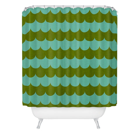 Holli Zollinger Waves Of Color Shower Curtain
