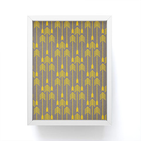 Holli Zollinger Yellow Arrow Framed Mini Art Print