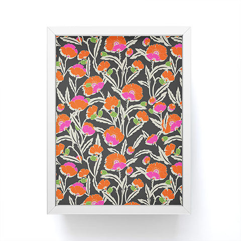 Holli Zollinger Zebrini Floral Framed Mini Art Print