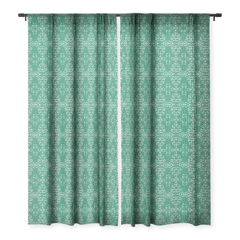 Holli Zollinger ZOLA KANTHA GREEN Sheer Window Curtain