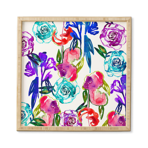 Holly Sharpe Abstract Watercolor Florals Framed Wall Art