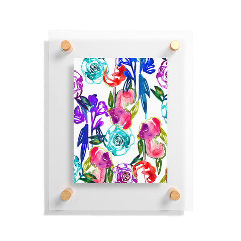 Holly Sharpe Abstract Watercolor Florals Floating Acrylic Print