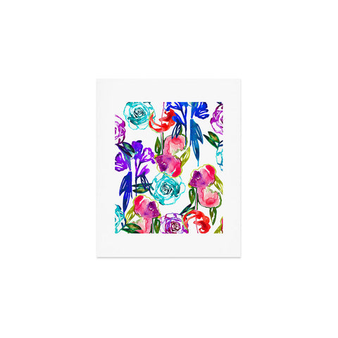 Holly Sharpe Abstract Watercolor Florals Art Print