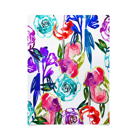 Holly Sharpe Abstract Watercolor Florals Poster
