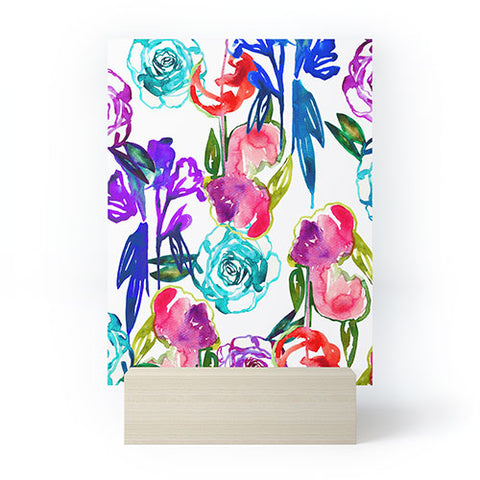 Holly Sharpe Abstract Watercolor Florals Mini Art Print