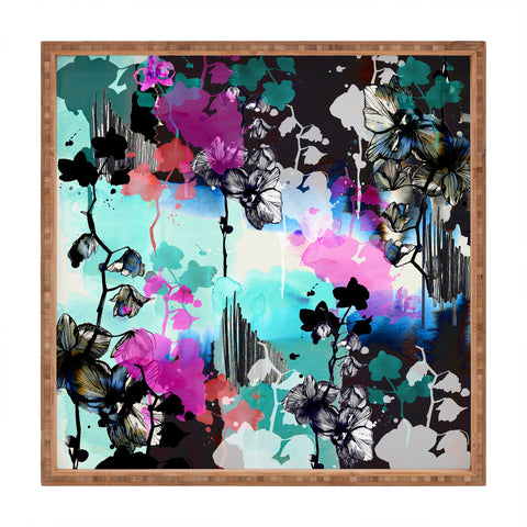Holly Sharpe Black Orchid Square Tray