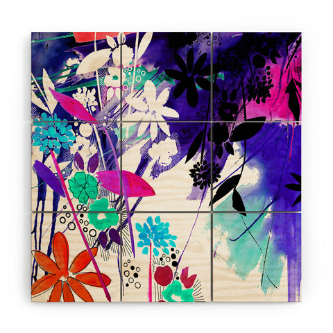 Holly Sharpe Captivate Floral Wood Wall Mural