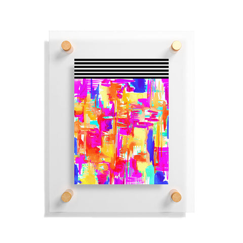 Holly Sharpe Colorful Chaos 1 Floating Acrylic Print