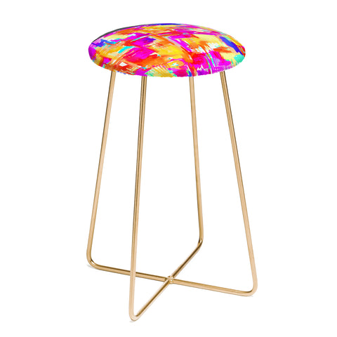 Holly Sharpe Colorful Chaos 1 Counter Stool