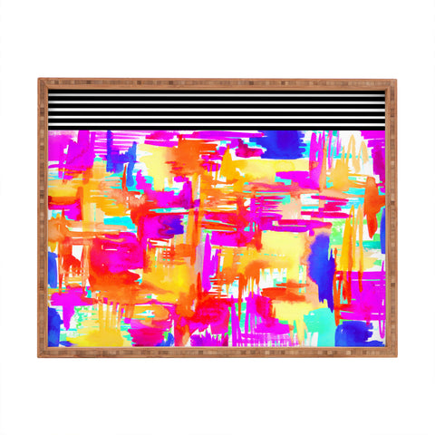 Holly Sharpe Colorful Chaos 1 Rectangular Tray