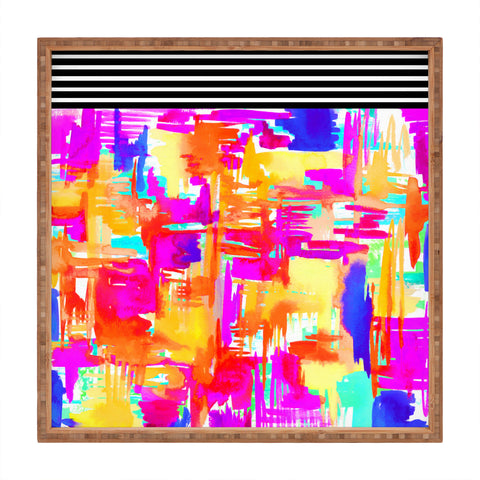 Holly Sharpe Colorful Chaos 1 Square Tray