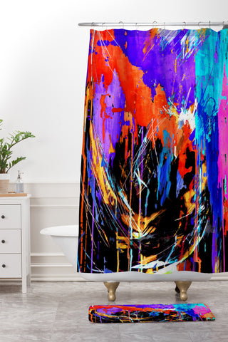 Holly Sharpe Energy Shower Curtain And Mat