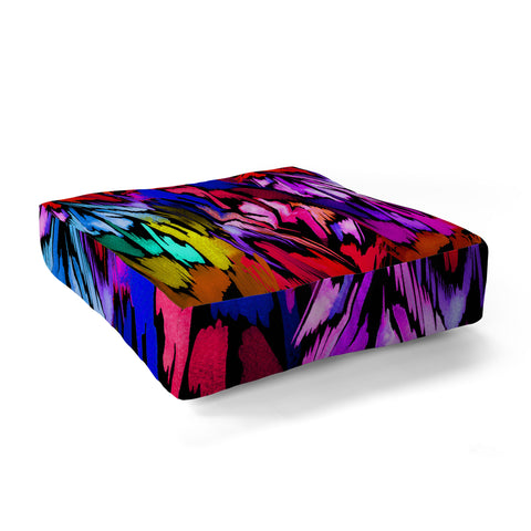 Holly Sharpe Feather Rainbow Floor Pillow Square