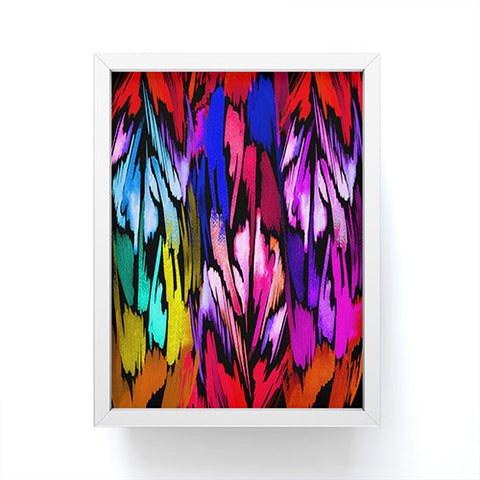 Holly Sharpe Feather Rainbow Framed Mini Art Print