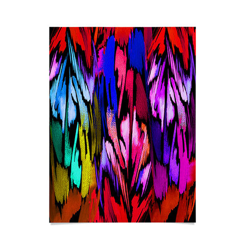 Holly Sharpe Feather Rainbow Poster