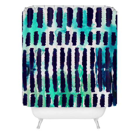 Holly Sharpe Inky Abstract Shower Curtain