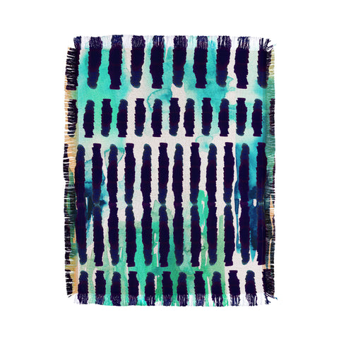 Holly Sharpe Inky Abstract Throw Blanket