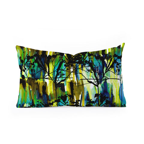 Holly Sharpe Inky Forest Oblong Throw Pillow