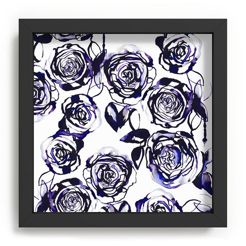 Holly Sharpe Inky Roses Recessed Framing Square