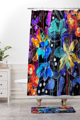 Holly Sharpe Lost In Botanica 2 Shower Curtain And Mat