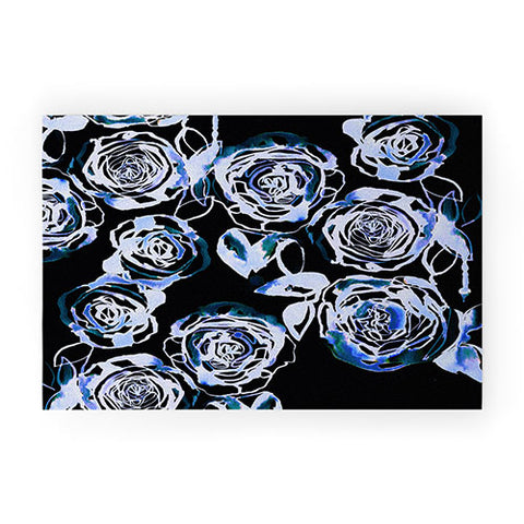 Holly Sharpe Midnight Rose Welcome Mat
