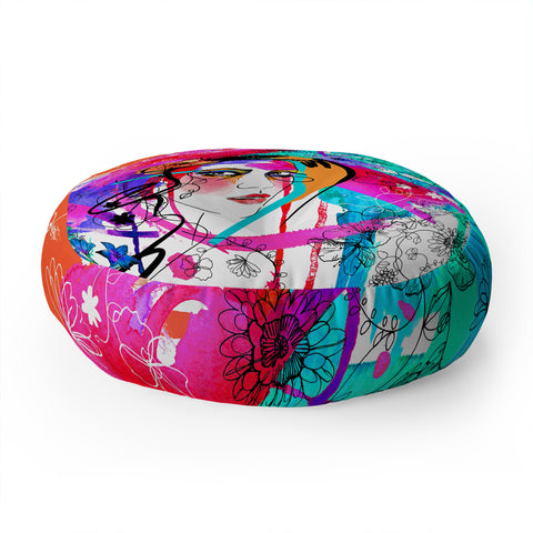 Holly Sharpe Passion Floor Pillow Round