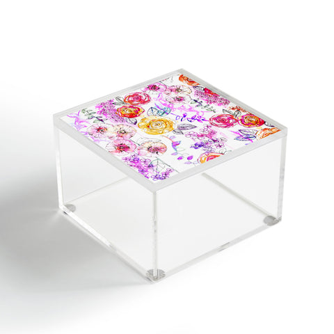 Holly Sharpe Pastel Rose Garden Acrylic Box