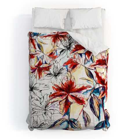 Holly Sharpe Rainbow Lily II Comforter