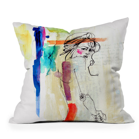 Holly Sharpe Rainbow Throw Pillow
