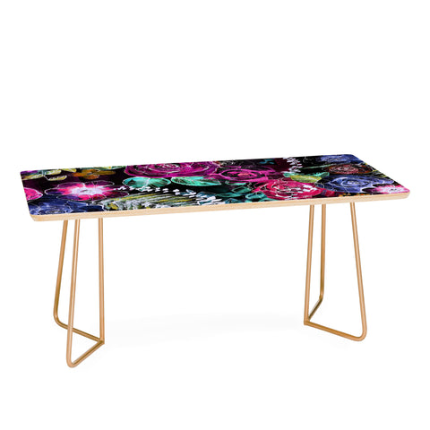 Holly Sharpe Rose Garden at Night Coffee Table