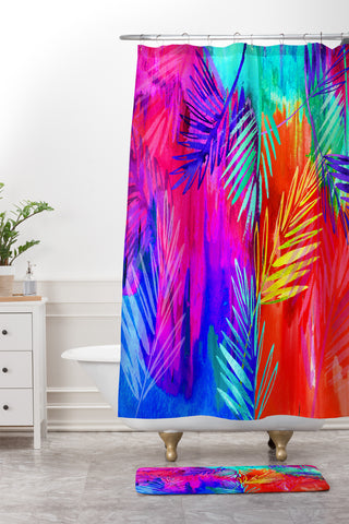 Holly Sharpe Tropical Heat 01 Shower Curtain And Mat