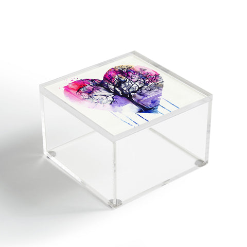 Holly Sharpe Winter Heart Acrylic Box