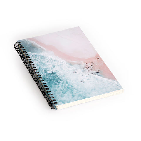 Ingrid Beddoes Aerial Ocean Print Spiral Notebook
