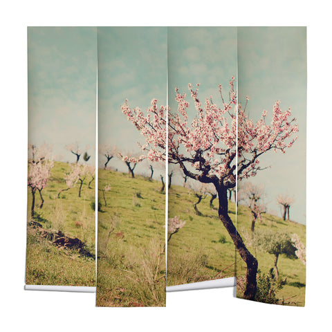 Ingrid Beddoes Almond Blossom Hill Wall Mural