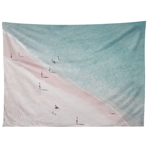 Ingrid Beddoes beach family love Tapestry