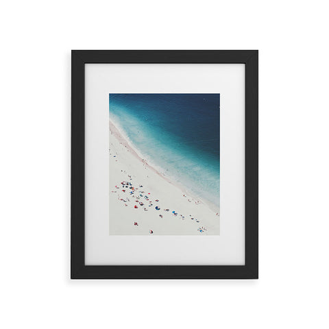 Ingrid Beddoes Beach Midnight Blue Framed Art Print
