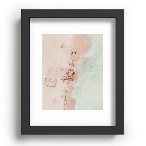 Ingrid Beddoes Beach Pink Champagne Recessed Framing Rectangle