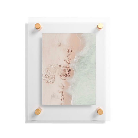 Ingrid Beddoes Beach Pink Champagne Floating Acrylic Print