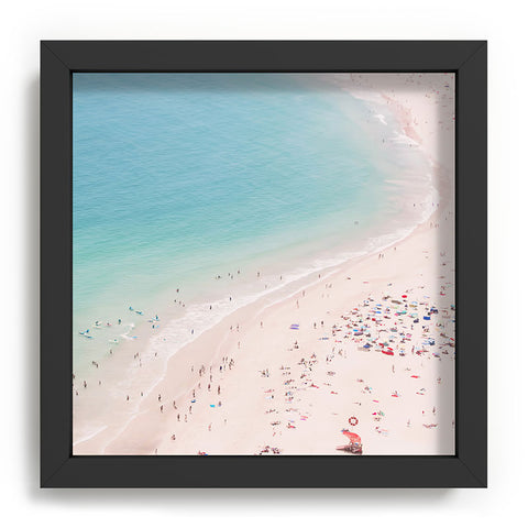 Ingrid Beddoes Beach Turquoise Blue Recessed Framing Square