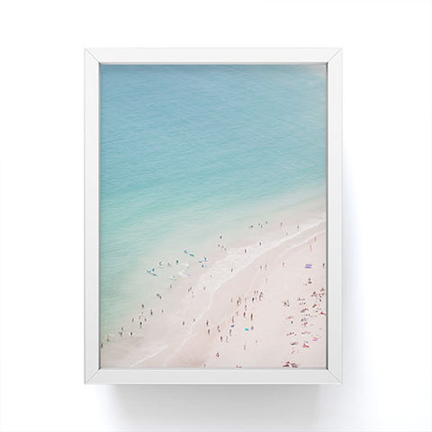 Ingrid Beddoes Beach Turquoise Blue Framed Mini Art Print